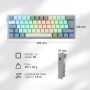 Redragon K617 Fizz 60% Disposición QWERTY ES Teclado Gaming, LED Iluminación Teclado para Juegos con Cable USB-C, Teclado