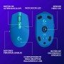 Logitech G305 LIGHTSPEED Ratón Gaming Inalámbrico, Captor HERO 12K, 12,000 DPI, Ultra-ligero, Batería de 250h, 6 Botones
