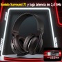 MANKIW Cascos Gaming Inalámbricos Estéreo HiFi con Micrófono Antirruido, Auriculares Bluetooth 5.4 con Baja Latencia para