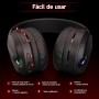 MANKIW Cascos Gaming Inalámbricos Estéreo HiFi con Micrófono Antirruido, Auriculares Bluetooth 5.4 con Baja Latencia para