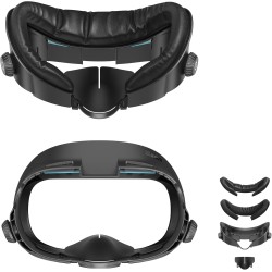 AMVR Upgraded Comfort Face Cover Pad Interfaz Facial Compatible con Q3 Accesorios, con Perilla Ajustable, con Cojín Facial de PU AMVR Upgraded Comfort Face Cover Pad Interfaz Facial Compatible con Q3 Accesorios, con Perilla Ajustable, con Cojín Facial de PU