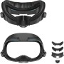 AMVR Upgraded Comfort Face Cover Pad Interfaz Facial Compatible con Q3 Accesorios, con Perilla Ajustable, con Cojín Facial de PU