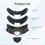 AMVR Upgraded Comfort Face Cover Pad Interfaz Facial Compatible con Q3 Accesorios, con Perilla Ajustable, con Cojín Facial de PU
