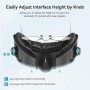 AMVR Upgraded Comfort Face Cover Pad Interfaz Facial Compatible con Q3 Accesorios, con Perilla Ajustable, con Cojín Facial de PU