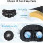 AMVR Upgraded Comfort Face Cover Pad Interfaz Facial Compatible con Q3 Accesorios, con Perilla Ajustable, con Cojín Facial de PU