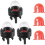 Gosknor 6uds 188-512-1 Bombilla de Cebado a Presión y Bomba de Bombilla de Cebado Repuesto, para Poulan Echo Motosierra Ryobi
