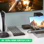 8K Switch 2.1 HDMI 5 in 1 out, AVIDGRAM Conmutador HDMI 5 en 1 Salida 4k 120hz con Control Remoto IR, 5 Puertos 8K 60Hz Selector