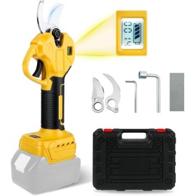 Tijeras de podar compatibles con Dewalt 20 V (sin batería), apertura máxima de 45 mm, diámetro de corte de 30 mm, pantalla LCD,