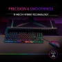 Mars Gaming MKREVOPRO, Teclado Mecánico Gaming TKL con Pad Numérico, Switch OUTEMU Pro Azul, Iluminación Full RGB, Chip Vision