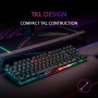 Mars Gaming MKREVOPRO, Teclado Mecánico Gaming TKL con Pad Numérico, Switch OUTEMU Pro Azul, Iluminación Full RGB, Chip Vision
