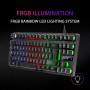 Mars Gaming MKREVOPRO, Teclado Mecánico Gaming TKL con Pad Numérico, Switch OUTEMU Pro Azul, Iluminación Full RGB, Chip Vision