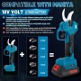 Tijeras de podar compatibles con Dewalt 20 V (sin batería), apertura máxima de 45 mm, diámetro de corte de 30 mm, pantalla LCD,