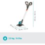 Gardena Set Ready-To-Use recortadora a batería EasyCut 23/18V P4A: Recortadora 230 mm diám, mango ajustable, barra protección de