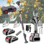 Tijeras de Podar Electricas de 35mm con Alargador, Tijeras De Podar Bateria, Podadoras Profesionales Sin Escobillas Con 2