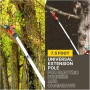 Podadora eléctrica portátil de 25 V, podadora inalámbrica de 40 mm, podadora eléctrica con pértiga de extensión de alcance,
