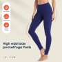 Ollrynns Leggins Deportivos Mujer Cintura Alta Mallas Deporte Leggings con Bolsillos Control de Abdomen para Running Training