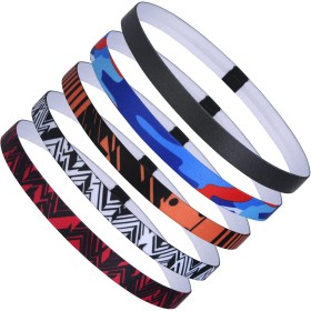 URAQT Diadema Deportiva Elástica, Deporte Cintas de Pelo, Mini Headbands, Banda Deportiva para Yoga, Fitness, Correr, Ciclismo