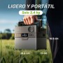 ALLPOWERS S300 Plus estación de energía portátil y panel solar 100W SP027, estacion de energia portatil de 288Wh, 300W (pico