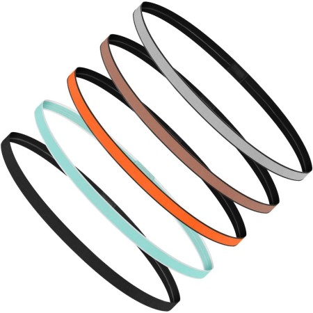 URAQT Diadema Deportiva Elástica, Deporte Cintas de Pelo, Mini Headbands, Banda Deportiva para Yoga, Fitness, Correr, Ciclismo
