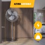 Tristar VE-5970 Retro Metal Table Fan, Diameter 30 cm, Oscillating 85°, 3 Speeds, Copper Motor, 20° Adjustable Angle, 58.6 dB,