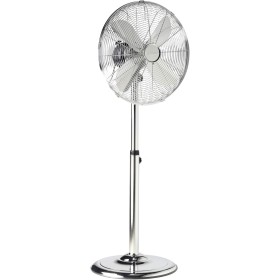 Tristar VE-5951 Compact Metal Standing Fan, Diameter 40 cm and Oscillating 85°, 3 Speeds, Copper Motor, 20° Adjustable Angle,