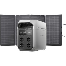 Generador solar EF ECOFLOW DELTA 3 Plus con panel solar de 220 W, entrada solar 1000 W, batería LFP, estación de energía
