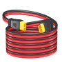 Cleqee XT60 Cable alargador macho a hembra de 12 AWG 10 pies para batería RC, paquete de batería, generador solar, estación de