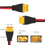 Cleqee XT60 Cable alargador macho a hembra de 12 AWG 10 pies para batería RC, paquete de batería, generador solar, estación de