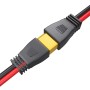 Cleqee XT60 Cable alargador macho a hembra de 12 AWG 10 pies para batería RC, paquete de batería, generador solar, estación de