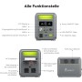 FOSSIBOT F1200 - Estación de energía portátil de 1200 W con panel solar de 200 W, generador solar de 1024 Wh (pico de 2400 W),