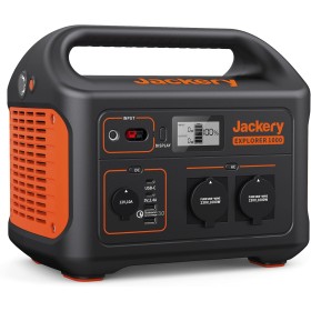Jackery Explorer 1000, 1002 Wh - Estación de alimentación portátil con 230 V/1000 W (pico de 2000 W), fuente de alimentación
