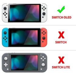 PlayVital Funda Suave para Nintendo Switch OLED - Carcasa Protectora Ergonómica para Joy-con, Grip Antideslizante con Tapas de PlayVital Funda Suave para Nintendo Switch OLED - Carcasa Protectora Ergonómica para Joy-con, Grip Antideslizante con Tapas de