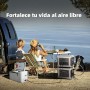 ALLPOWERS Batería adicional B1000 para central eléctrica portátil R1500/R2500, generador solar de 1152 Wh LiFePO4, 10 años de