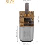 Lbvzxkad 30 RPM DC 6V 2.5KG Motor de reduccion de velocidad de la caja de engranajes