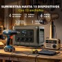 ALLPOWERS R3500 Central eléctrica portátil, generador solar de 3168 Wh, equipado con 1 panel solar plegable SP037 de 400