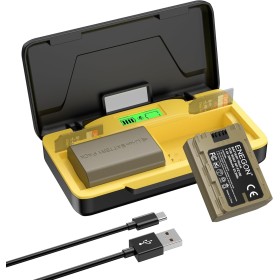 ENEGON Cargador Rápido de 20W para NP-FZ100 con Doble Compartimento y 2 Baterías(2X 3000mAh) Compatible con Sony A7 IV /A7III /