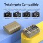 ENEGON Cargador Rápido de 20W para NP-FZ100 con Doble Compartimento y 2 Baterías(2X 3000mAh) Compatible con Sony A7 IV /A7III /