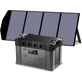 ALLPOWERS Generador solar S2000 Pro 2400W/1451Wh Batería de respaldo, 4 salidas CA estación de Energía Portátil, SAI15ms Con