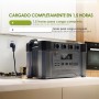 ALLPOWERS Generador solar S2000 Pro 2400W/1451Wh Batería de respaldo, 4 salidas CA estación de Energía Portátil, SAI15ms Con