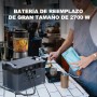 ALLPOWERS Generador solar S2000 Pro 2400W/1451Wh Batería de respaldo, 4 salidas CA estación de Energía Portátil, SAI15ms Con
