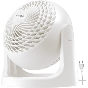 Iris Ohyama Woozoo, 23 m², Table Fan, White, 3 Speeds, Quiet, Powerful, Desk, Laptop, Table Fan, Ventoinha for Home, Bedroom,