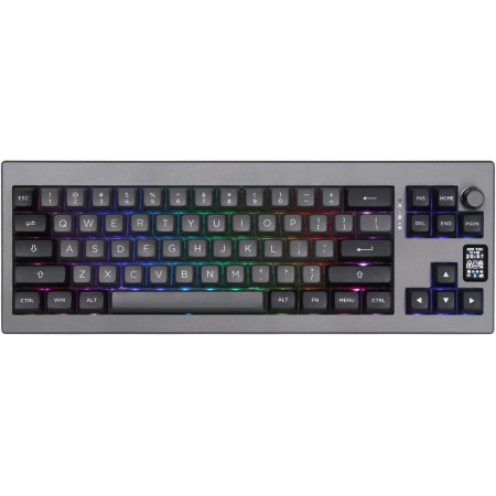 EPOMAKER Shadow-X Gasket Teclado mecánico con Cable/Bluetooth/inalámbrico, con Pantalla, Intercambio en Caliente, 3000 mAh,