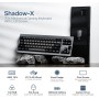 EPOMAKER Shadow-X Gasket Teclado mecánico con Cable/Bluetooth/inalámbrico, con Pantalla, Intercambio en Caliente, 3000 mAh,