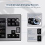 EPOMAKER Shadow-X Gasket Teclado mecánico con Cable/Bluetooth/inalámbrico, con Pantalla, Intercambio en Caliente, 3000 mAh,