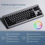 EPOMAKER Shadow-X Gasket Teclado mecánico con Cable/Bluetooth/inalámbrico, con Pantalla, Intercambio en Caliente, 3000 mAh,