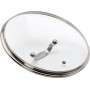 Jamie Oliver by Tefal B89987 Glass Lid 28 cm with Stainless Steel Rim, Steam Outlet Valve, Overflow Protection, Dishwasher Safe,
