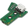 Alnicov Conjunto de puerto de carga de repuesto para PS4 DualShock 4, pieza de reparación Adaptador micro USB Módulo conector de