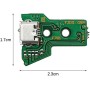 Alnicov Conjunto de puerto de carga de repuesto para PS4 DualShock 4, pieza de reparación Adaptador micro USB Módulo conector de