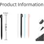 Lápiz DS,4 lápices táctiles para NDS, 3DS Lite, DSL, NDSL, accesorios de juego precisos y duraderos en 4 colores (negro, blanco,