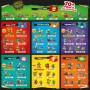 PIRATIX ADVENTURE WORLD Serie Crazy Jungle, Pack de 4 - Contiene 4 Piratix: 1 neón y 1 Sorpresa y 4 Accesorios neón. Pack 2 de 6